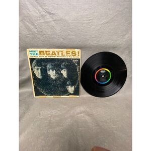 VINTAGE VINYL LP BEATLES "MEET THE BEATLES" CAPITOL T-2047 MONO HIGH‎ FIDELITY
